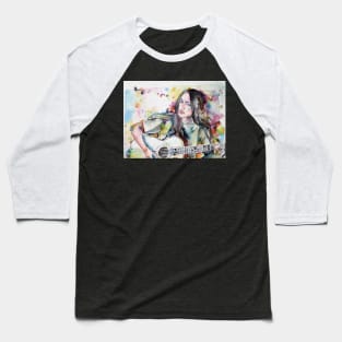 JOAN BAEZ watercolor portrait .2 Baseball T-Shirt